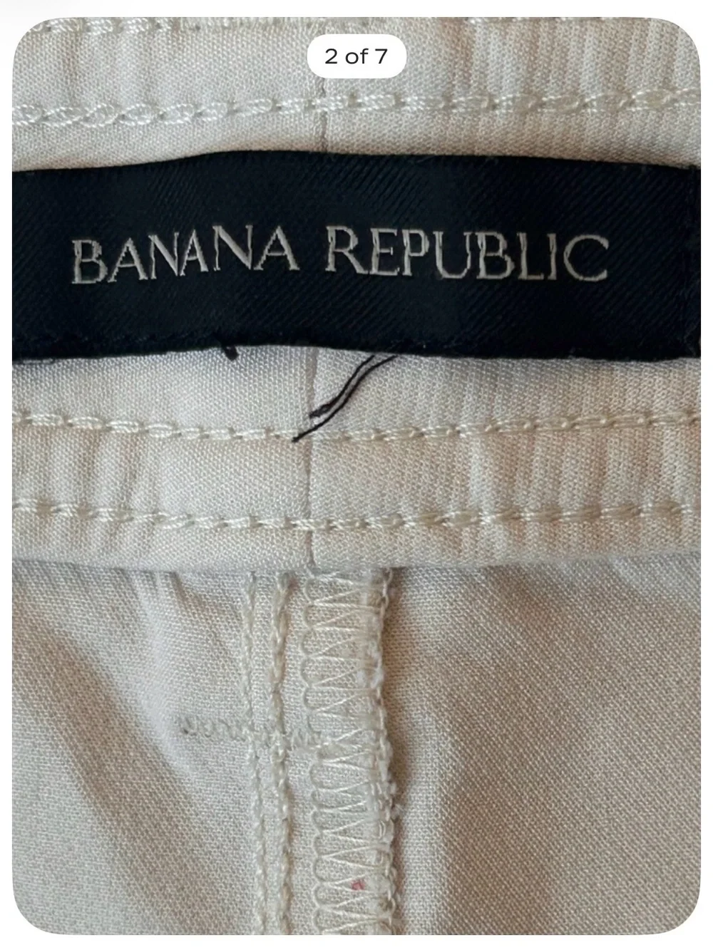 Banana Republic Light Beige Cargo Capri Pants 14-XL